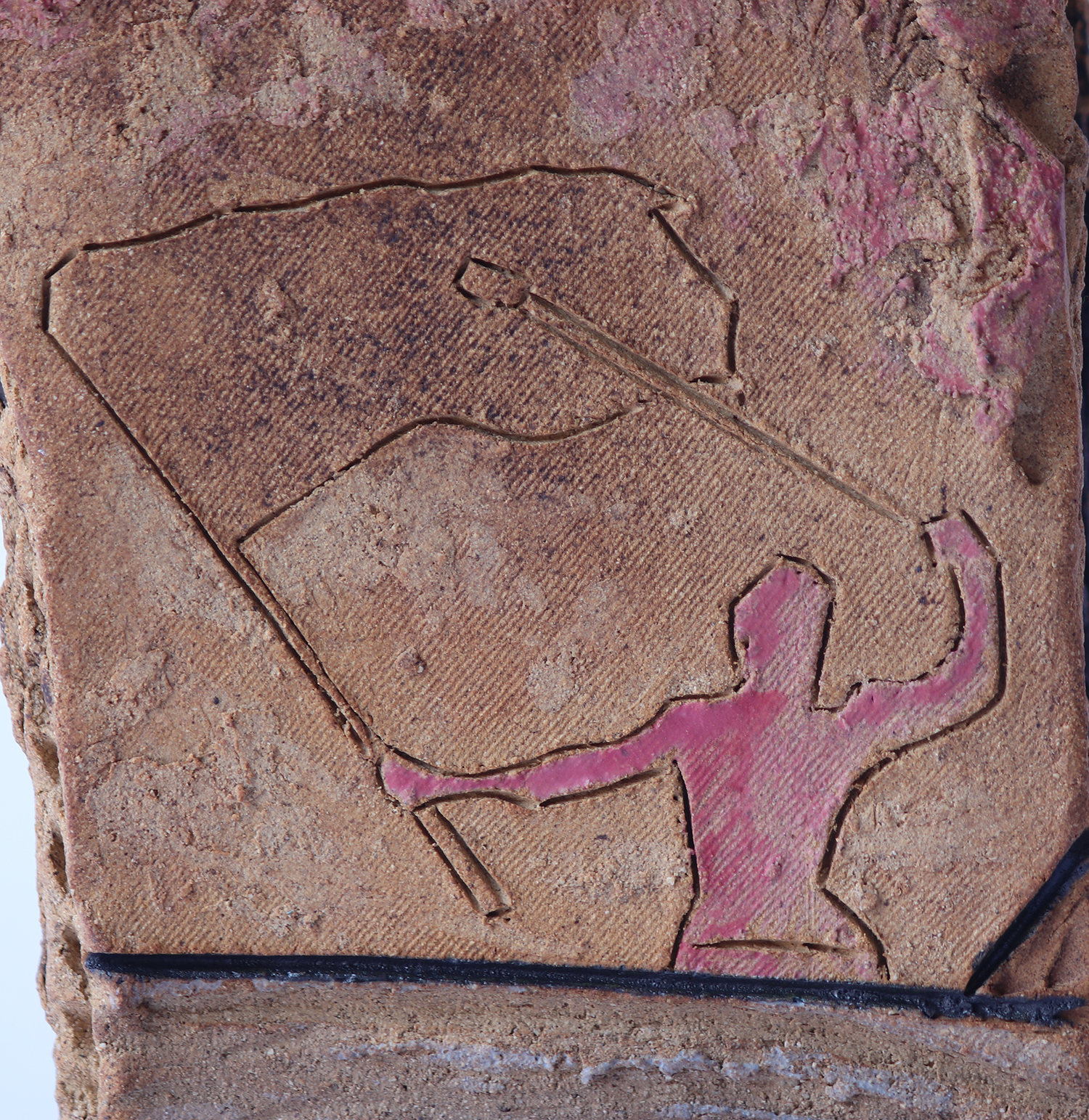 Obra de Juan Manuel Gutiérrez Gallardo. Pieza nº1 del proyecto “Protesta”. Palestino armado con una honda.