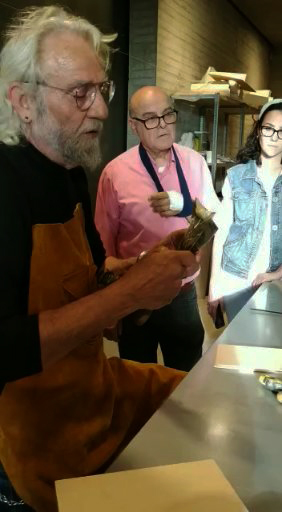 Jacinto Lara yJuan Manuel Gutiérrez Gallardo en el C3a, Córdoba.